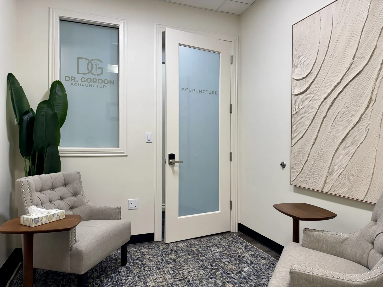 Consultation room at Dr. Anthony Gordon Acupuncture in North New Hyde Park, NY